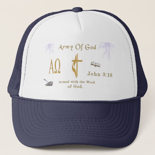 Gorra De Camionero Ejército de Dios (Anverso)