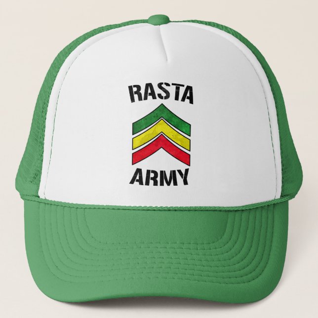 Gorra De Camionero Ejército rastafari (Anverso)