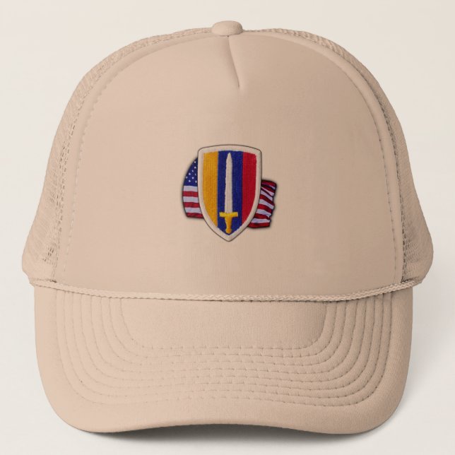 Gorra De Camionero ejército usarv parche vietnam veteranos veteranos  (Anverso)