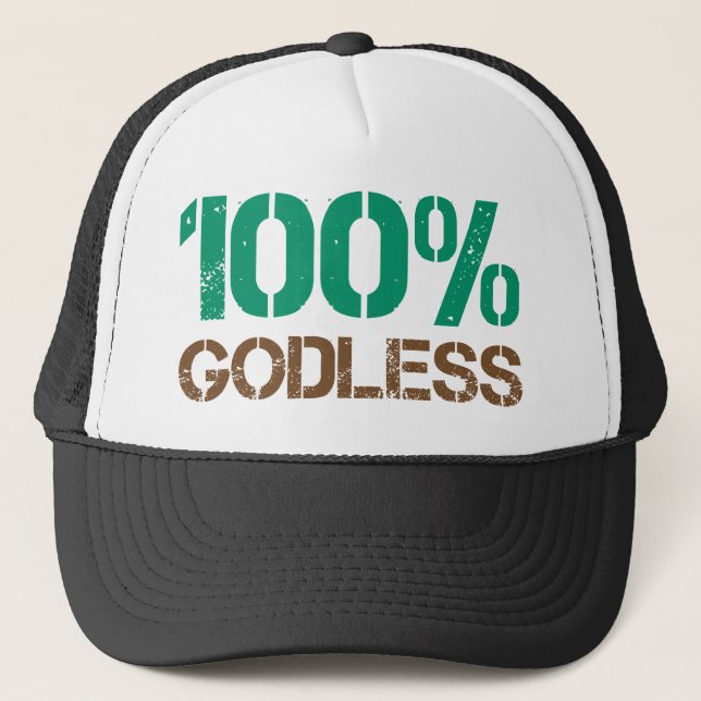 Gorra De Camionero El 100% ateo (Anverso)
