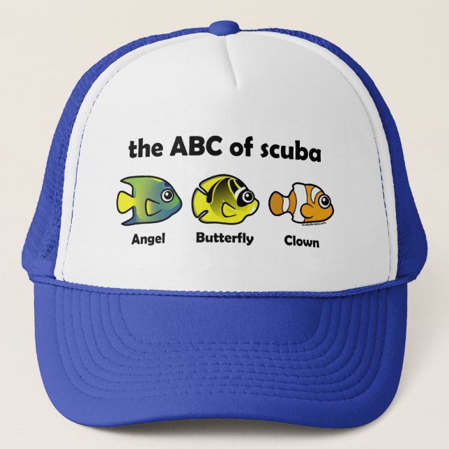 Gorra De Camionero El ABC de Scuba (Anverso)