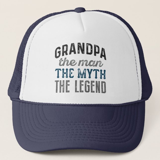 Gorra De Camionero El Abuelo El Hombre El Mito La Leyenda (Anverso)