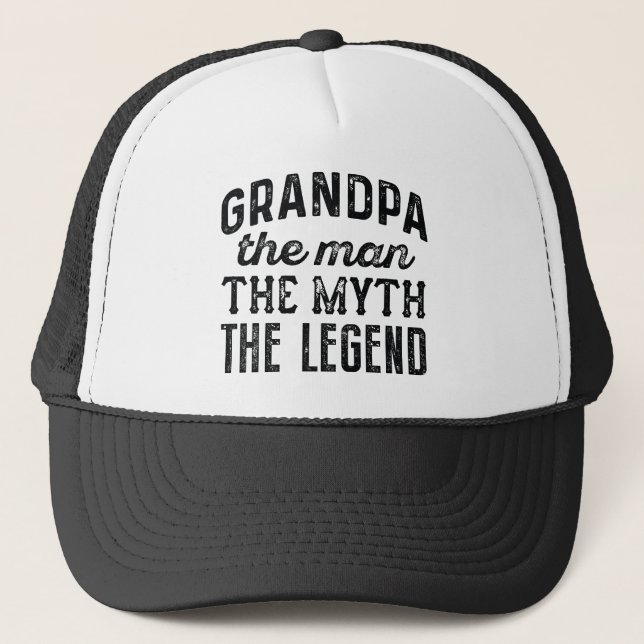 Gorra De Camionero El Abuelo El Hombre El Mito La Leyenda (Anverso)