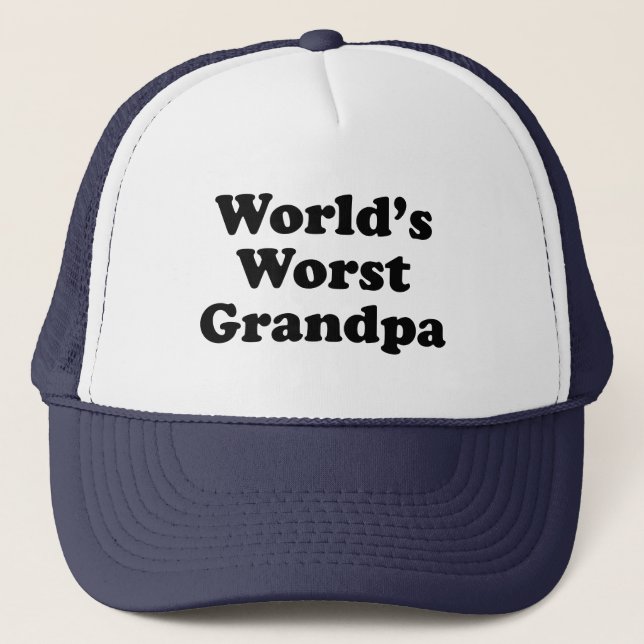 Gorra De Camionero El abuelo peor del mundo (Anverso)