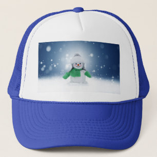 Gorra De Camionero El adorable personaje de muñeco de nieve de Navida