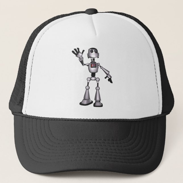 Gorra De Camionero el agitar de semitono del individuo del robot de (Anverso)