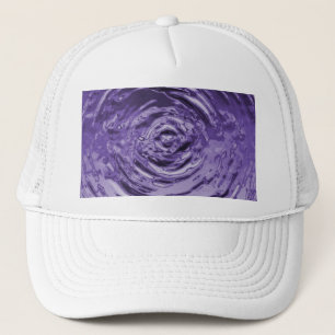 Gorra De Camionero El agua ripple púrpura