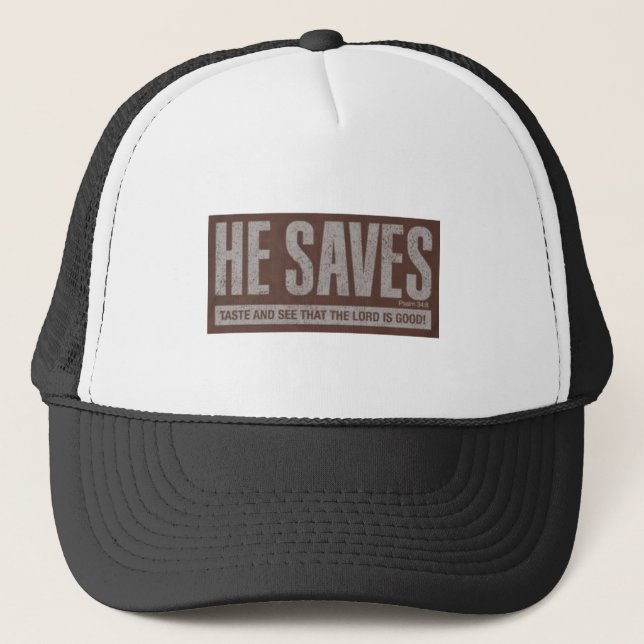 Gorra De Camionero Él ahorra (Anverso)
