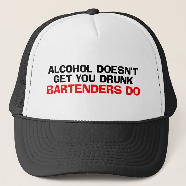 Gorra De Camionero El alcohol no te emborracha (Anverso)