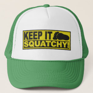 Gorra De Camionero ¡El amarillo LO GUARDA SQUATCHY! impresión de l