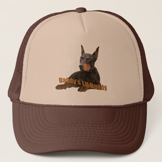 Gorra De Camionero El amigo de Doberman Daddy (Anverso)