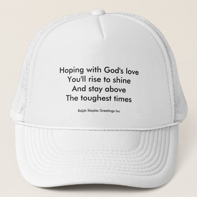 Gorra De Camionero El amor de Dios (Anverso)
