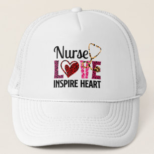 Gorra De Camionero El amor de la enfermera inspira el corazón - Palab