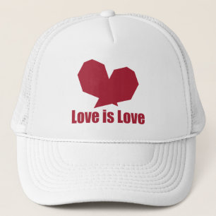 Gorra De Camionero El amor es el corazón rojo