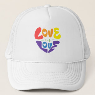 Gorra De Camionero El amor es el orgullo del amor - el arcoiris en fo