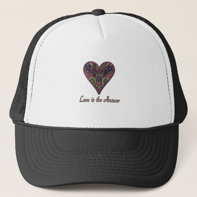 Gorra De Camionero El amor es la respuesta (Anverso)
