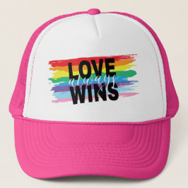 Gorra De Camionero El amor LGBTQIA siempre gana, orgullo, arcoiris