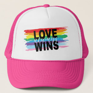 Gorra De Camionero El amor LGBTQIA siempre gana, orgullo, arcoiris