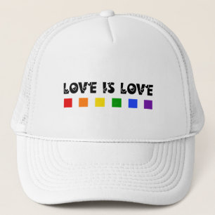 Gorra De Camionero El amor minimalista es amor Orgullo arcoiris y cor