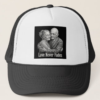 Gorra De Camionero El amor nunca se desvanece Gráfico de grabado en m