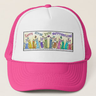 Gorra De Camionero El amor te da mariposas - Gatos cerca