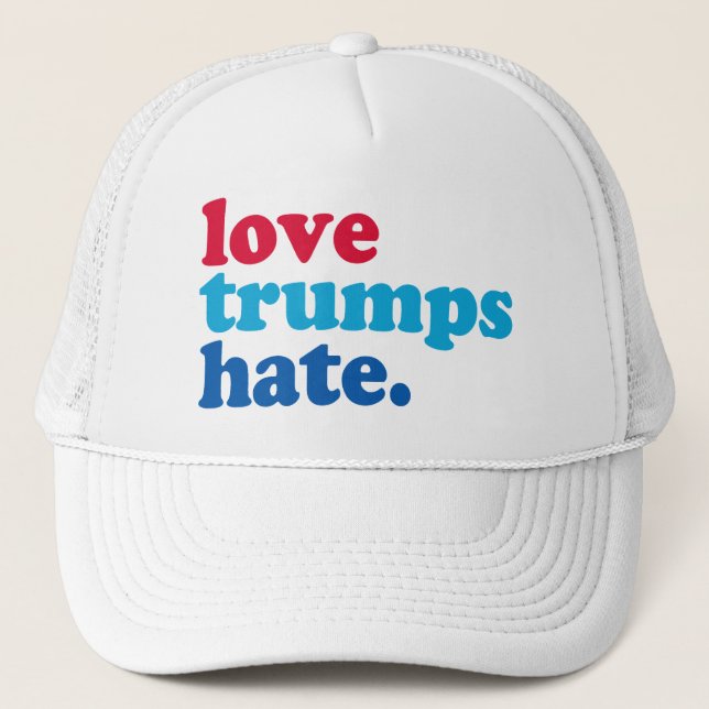 Gorra De Camionero el amor triunfa sobre el odio (Anverso)