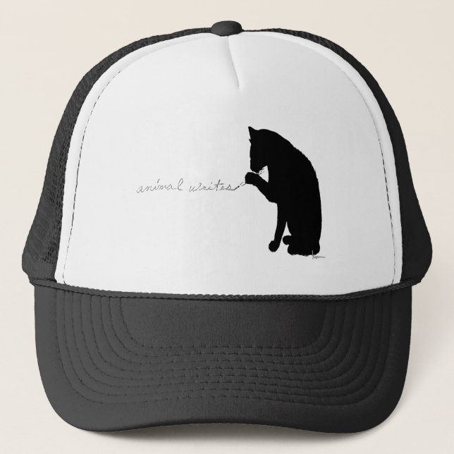 Gorra De Camionero el "animal escribe " (Anverso)