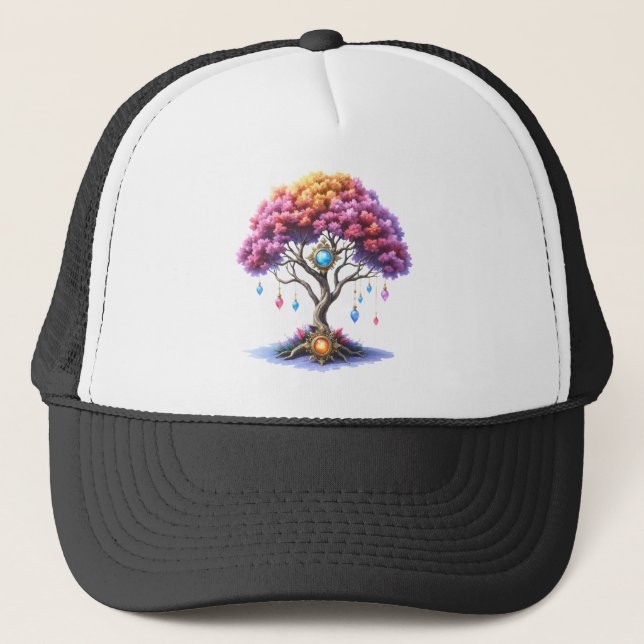 Gorra De Camionero El Árbol Celestial del Devenir. (Anverso)