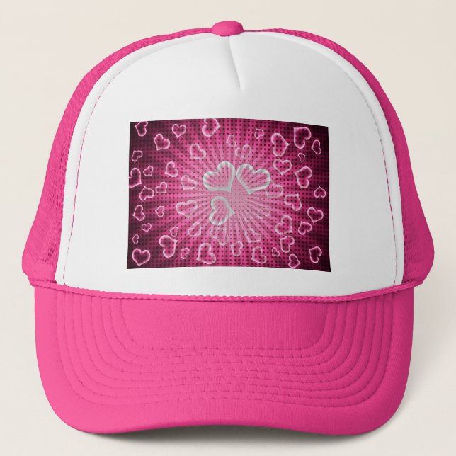 Gorra De Camionero El arte pop corazón a Valentine (Anverso)