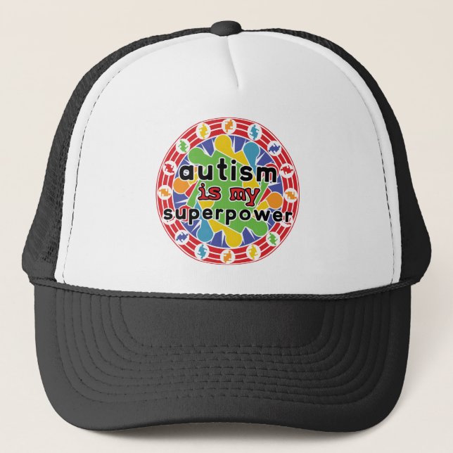 Gorra De Camionero El autismo es mi superpoder (Anverso)