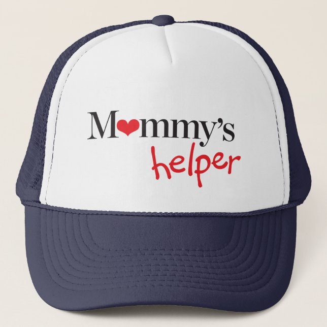 Gorra De Camionero El ayudante de la mamá (Anverso)