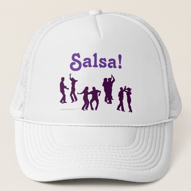 Gorra De Camionero El baile de la salsa presenta las siluetas de (Anverso)