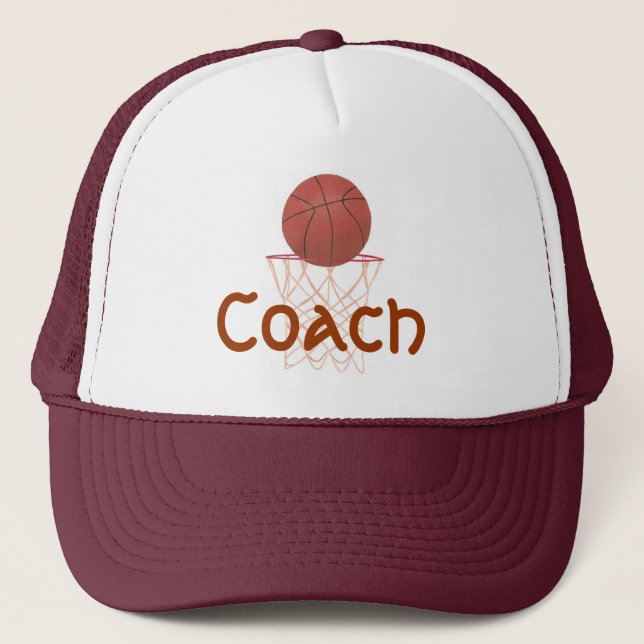Gorra De Camionero El baloncesto y la red, con el coche se divierte (Anverso)