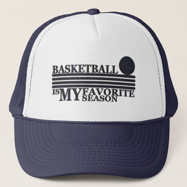 Gorra De Camionero El básquetbol es mi estación favorita (Anverso)