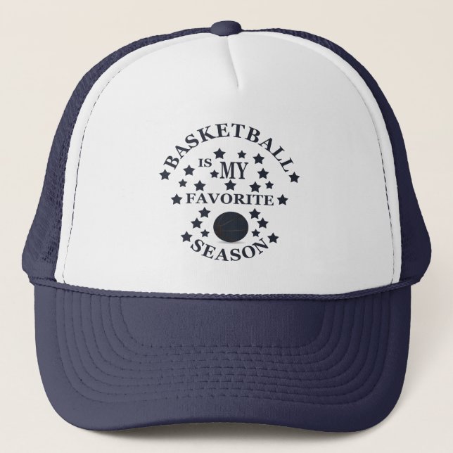 Gorra De Camionero El básquetbol es mi estación favorita (Anverso)