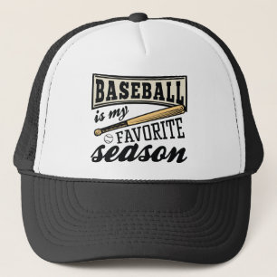 Gorra De Camionero El béisbol es mi temporada favorita