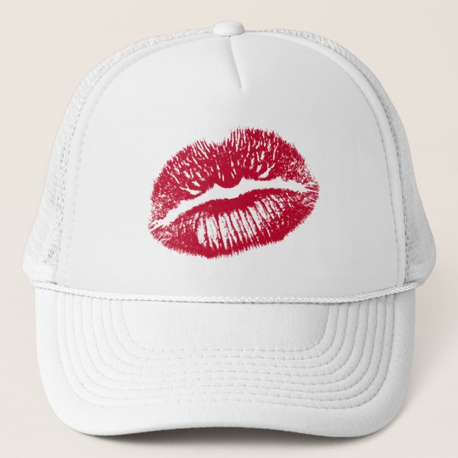 Gorra De Camionero El Beso, Labios Rojos (Anverso)