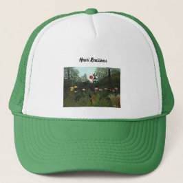 Gorra De Camionero El bosque virgen de Henri Rousseau con el verde at