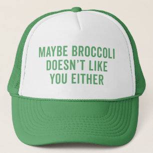 Gorra De Camionero El bróculi no tiene gusto de usted cita divertida