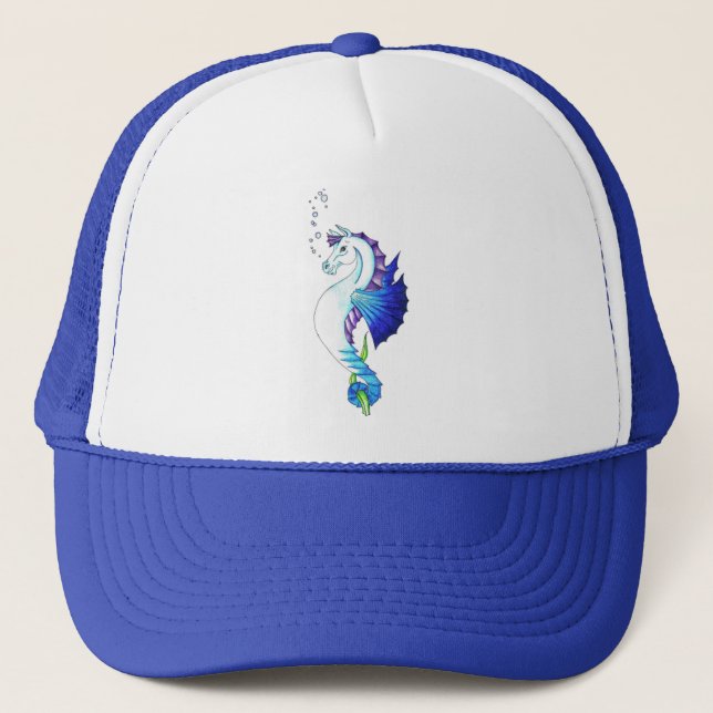Gorra De Camionero El Caballo de Agua Azul (Anverso)