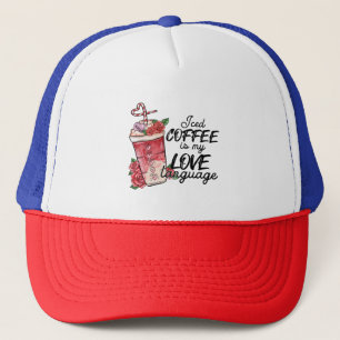 Gorra De Camionero El café con hielo de San Valentín es mi lenguaje d