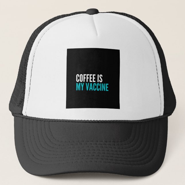Gorra De Camionero El café es mi vacuna (Anverso)