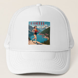 Gorra De Camionero El Café Hace Que Este Posible Funcionamiento