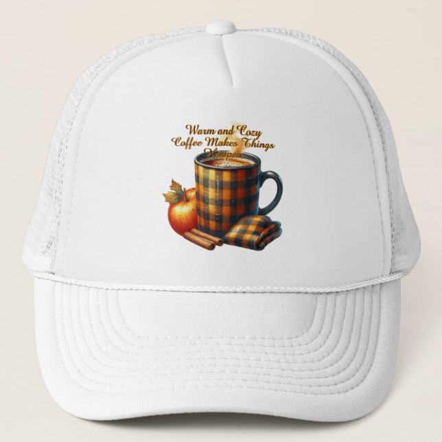 Gorra De Camionero El Café Hace que las Cosas Pasen (Anverso)