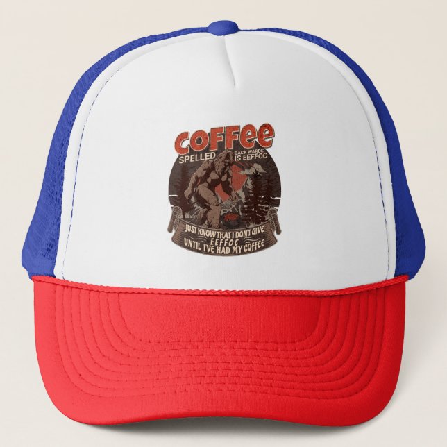 Gorra De Camionero El Café Que Se Espolea Hacia Atrás Es Eeffoc (Anverso)