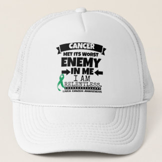 Gorra De Camionero El cáncer de hígado hizo frente a su enemigo peor