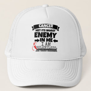 Gorra De Camionero El cáncer oral hizo frente a su enemigo peor de mí