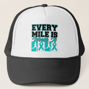 Gorra De Camionero El cáncer ovárico cada milla la vale