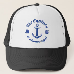 Gorra De Camionero El capitán Is Always la Right