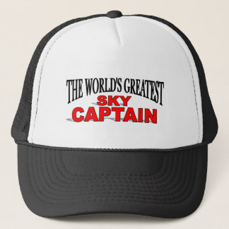 Gorra De Camionero El capitán más grande del cielo del mundo